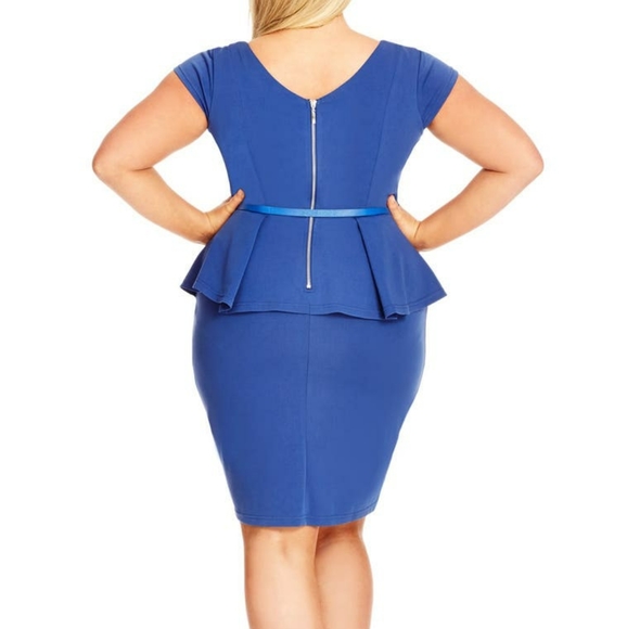 City Chic Peplum Dress - Picture 2 of 3